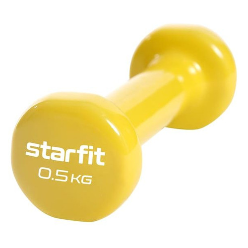 Гантель Starfit Core DB-101 1гант. 0.5кг винил. желтый (УТ-00018820)