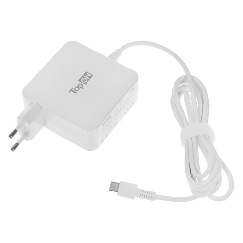 Адаптер питания TOPON 102449, 5 - 20 В, 3.25A, 65Вт, белый [top-uc65w]