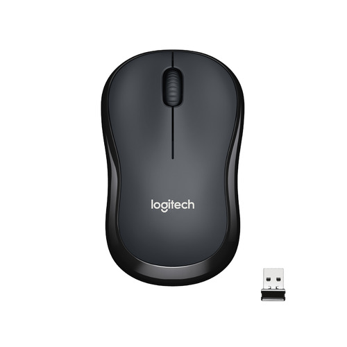Мышь Logitech M221 SILENT, оптическая, беспроводная, USB, черный [910-006510]