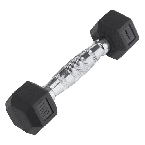 Гантель Starfit DB-301 1гант. 1кг обрезин. черный (УТ-00007094)