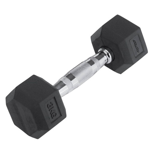 Гантель Starfit DB-301 1гант. 3кг обрезин. черный (УТ-00007096)