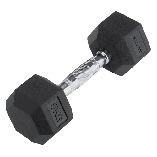 Гантель Starfit DB-301 1гант. 5кг обрезин. черный (УТ-00007098)