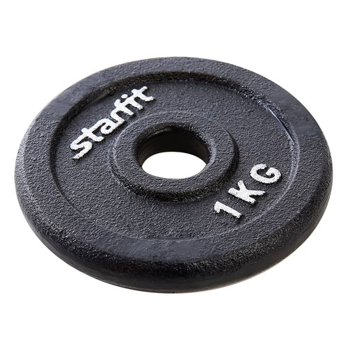 Диск Starfit BB-204 для гантели без покр. 1кг черный (УТ-00009818)