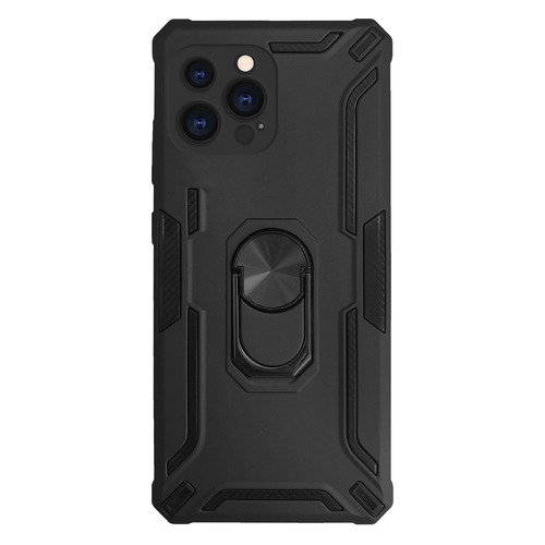 Чехол (клип-кейс) GRESSO Ring + Shock, для Apple iPhone 13 Pro Max, черный [cr17cvs196]
