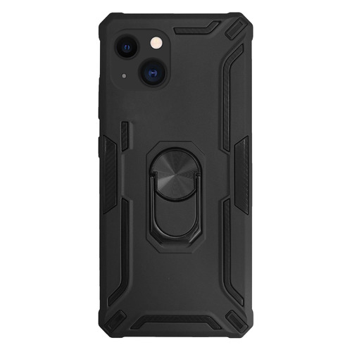 Чехол (клип-кейс) GRESSO Ring + Shock, для Apple iPhone 13, черный [cr17cvs198]