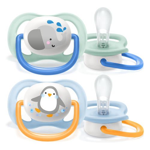 Пустышка Philips Avent Ultra Air SCF080/05, от 0 мес до 6 мес, 2 шт