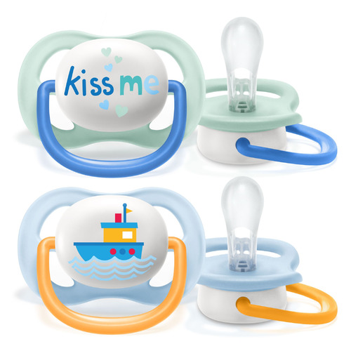 Пустышка Philips Avent Ultra Air SCF080/13, от 0 мес до 6 мес, 2 шт