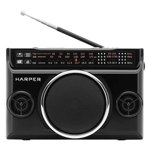 Радиоприемник Harper HRS-640, черный