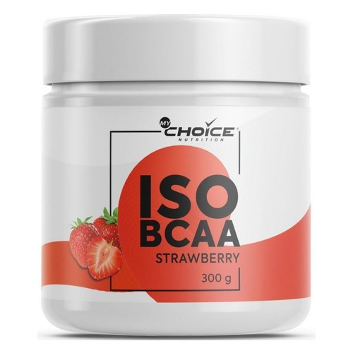 Изотоник MYCHOICE NUTRITION BCAA, порошок, 300гр, клубника