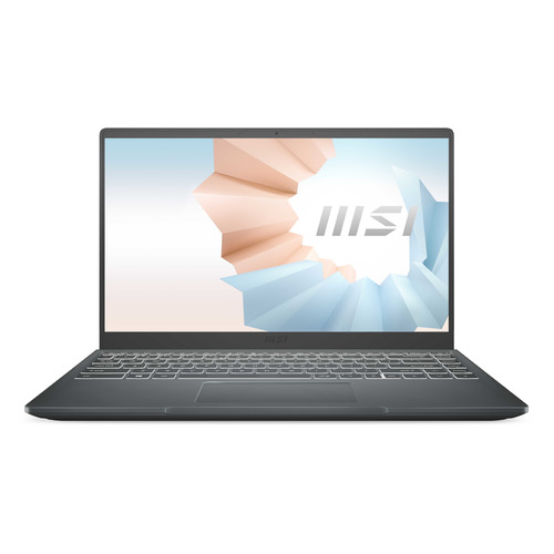 Ноутбук MSI Modern 14 B11MOU-863RU, 14", IPS, Intel Core i7 1195G7 2.9ГГц, 8ГБ, 512ГБ SSD, Intel Iris Xe graphics , Windows 11 Home, 9S7-14D334-863, темно-серый
