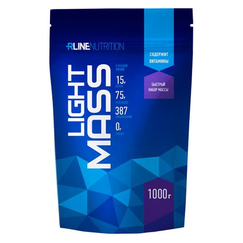 Гейнер RLINE Light Mass, 1, порошок, 1кг, моккачино