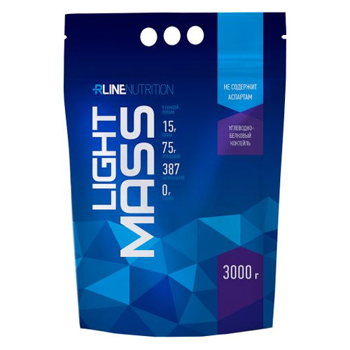 Гейнер RLINE Light Mass, 1, порошок, 3кг, моккачино