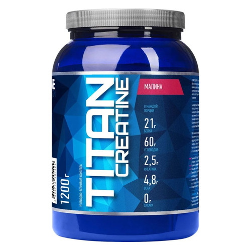 Гейнер RLINE Titan creatine, 1, порошок, 1,2кг, малина