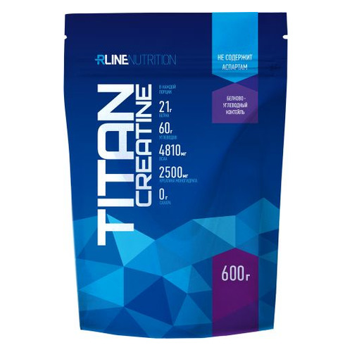Гейнер RLINE Titan creatine, 1, порошок, 600гр, ваниль