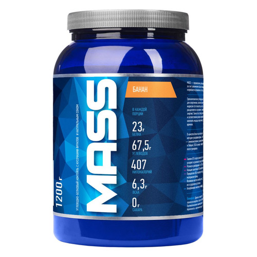 Гейнер RLINE Mass, 1, порошок, 1.2кг, банан