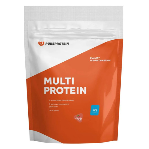 Протеин PURE PROTEIN Multicomponent, порошок, 3кг, клубника со сливками