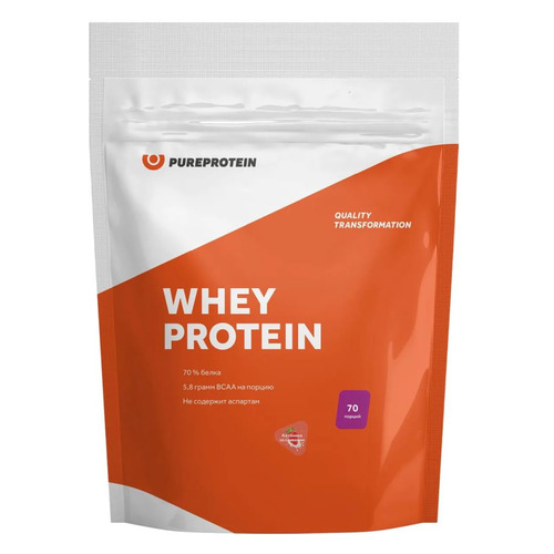 Протеин PURE PROTEIN Whey, порошок, 2.1кг, клубника со сливками