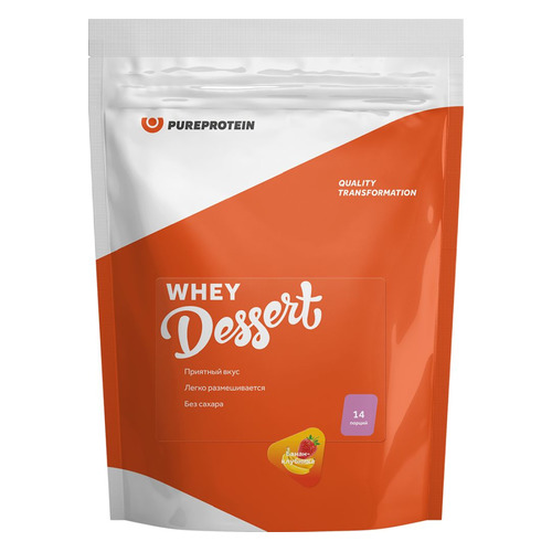 Протеин PURE PROTEIN Whey Dessert, порошок, 420гр, банан-клубника