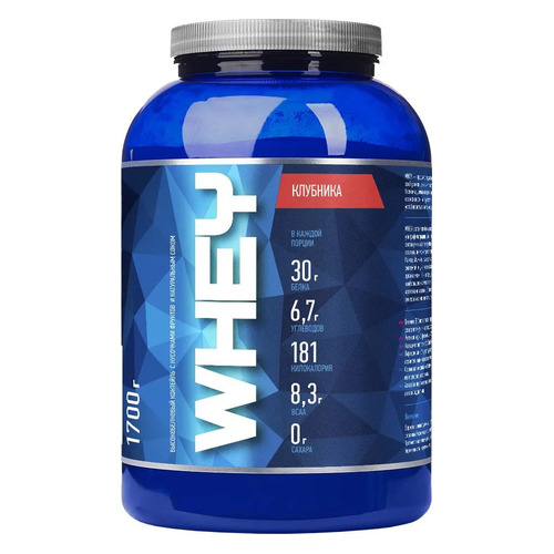 Протеин RLINE Whey, порошок, 1,7кг, клубника