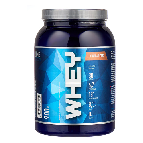 Протеин RLINE Whey, порошок, 900гр, шоколад орех