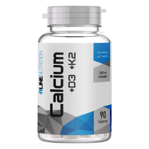 Витамин RLINE Calcium +D3 +K2, таблетки, 90шт, без вкуса