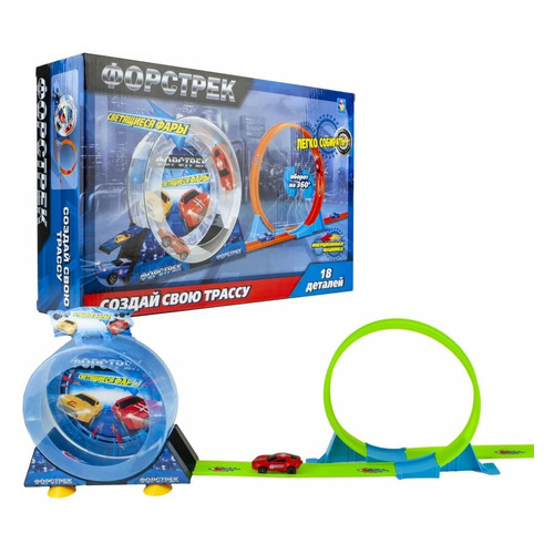 Игровой набор 1Toy Форстрек автодром, автомобиль [т16062]