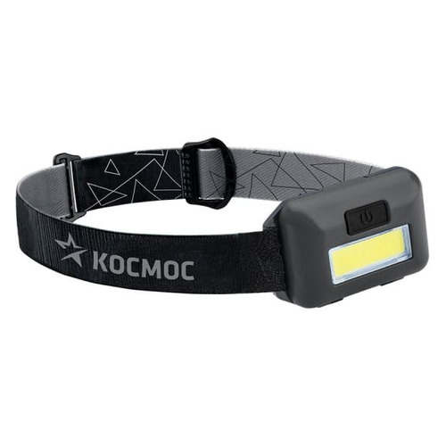 Налобный фонарь КОСМОС KOC-H101-COB, черный , 3Вт