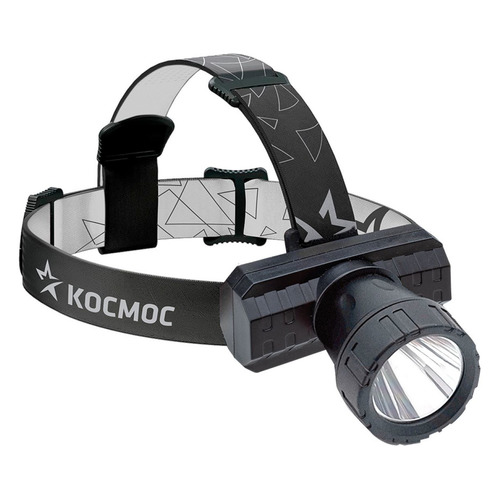 Налобный фонарь КОСМОС KOCACHEAD3W, черный , 3Вт
