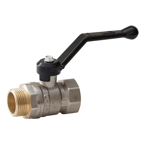 Кран шаровый LD 537127, проходной запорный, 1", внутренняя/наружняя резьба