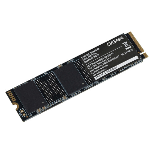 SSD накопитель Digma Mega S3 DGSM3256GS33T 256ГБ, M.2 2280, PCI-E x4, NVMe, rtl