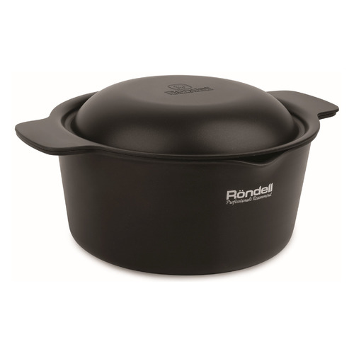 Кастрюля Rondell RDS-1440, 4.2л, с крышкой, черный