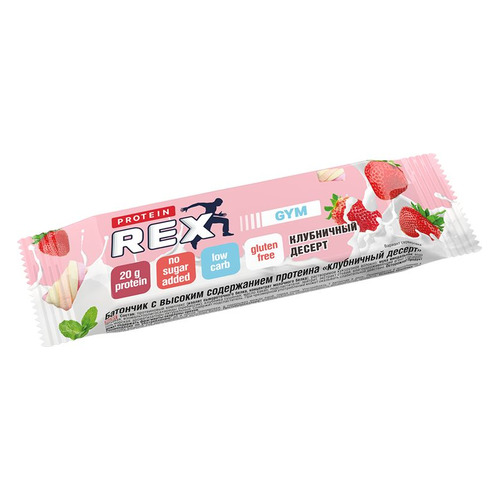 Набор батончиков протеин. Protein Rex Gym бат. 15х60гр клубн.десерт (упак.:15шт) (00-00003181)