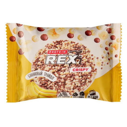 Печенье PROTEIN REX Crispy, 12х55гр, Банановый трайфл [00-00003307]