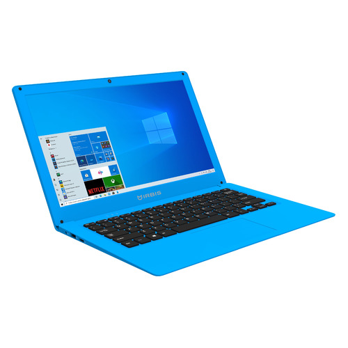 Ноутбук IRBIS NB NB78, 13.3", Intel Celeron N3350 1.1ГГц, 4ГБ, 64ГБ eMMC, Intel HD Graphics 500, Windows 10 Home, NB78, голубой
