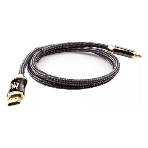 Кабель соединительный аудио-видео Telecom, HDMI (m) - HDMI (m) , ver 2.1, 1м, GOLD, черный [tcg300-1m]