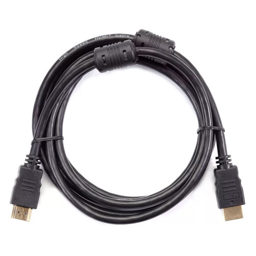 Кабель соединительный аудио-видео Telecom, HDMI (m) - HDMI (m) , ver 2.0, 2м, GOLD, ф/фильтр, черный [tcg200f-2m]