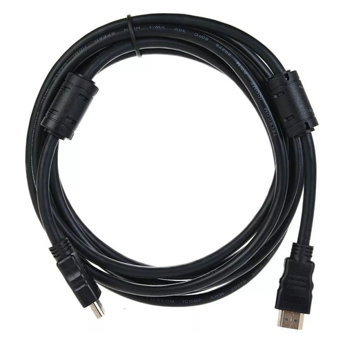 Кабель соединительный аудио-видео Telecom, HDMI (m) - HDMI (m) , ver 2.0, 3м, GOLD, ф/фильтр, черный [tcg200f-3m]