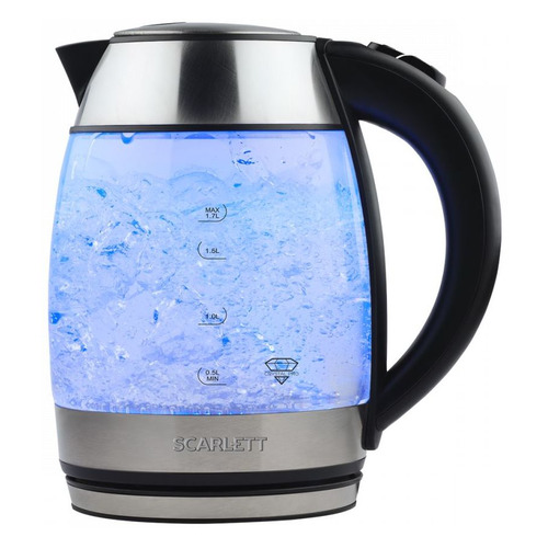 Чайник электрический Scarlett SC-EK27G94, 2200Вт, нержавеющая сталь