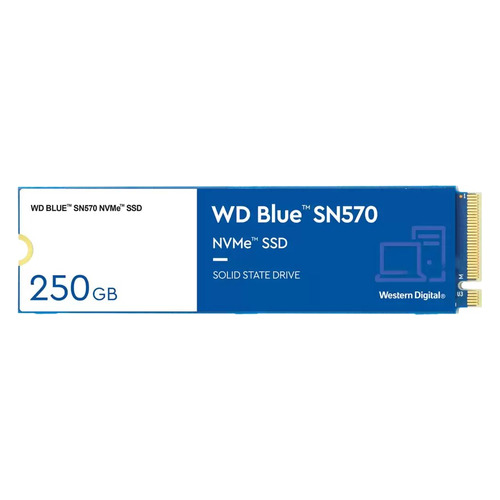 SSD накопитель WD Blue SN570 WDS250G3B0C 250ГБ, M.2 2280, PCI-E x4, NVMe
