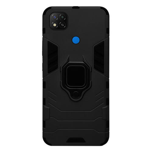 Чехол (клип-кейс) GRESSO Ring + Shock, для Xiaomi Redmi 9C, черный [cr17cvs191]