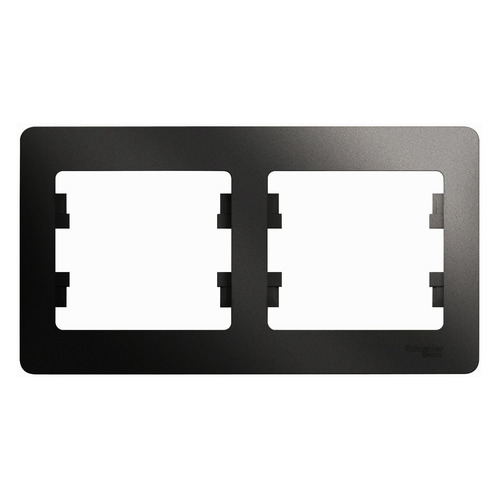 Рамка Schneider Electric Glossa GSL000702 наклад. 2x пластик антрацит (упак.:1шт)