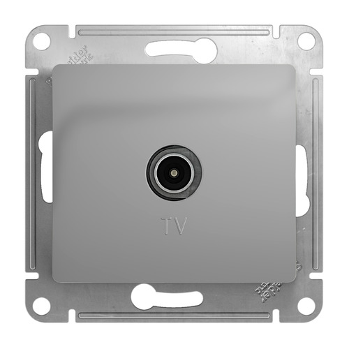 Розетка телевизионная Schneider Electric Glossa GSL000391, скрытая, IP20, алюминий