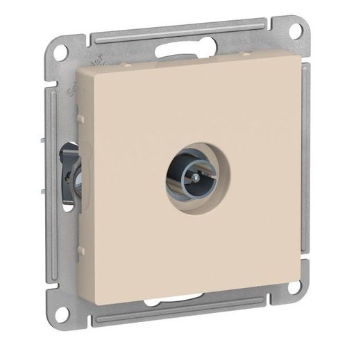 Розетка телевизионная Schneider Electric AtlasDesign ATN000293, скрытая, IP20, бежевый