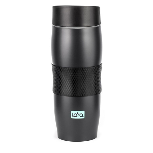 Термокружка LARA LR04-24, 0.38л, черный