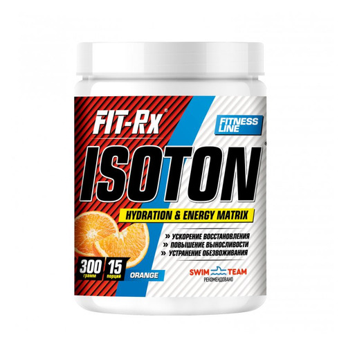 Изотоник FIT-RX Isoton, порошок, 300гр, апельсин [01170]