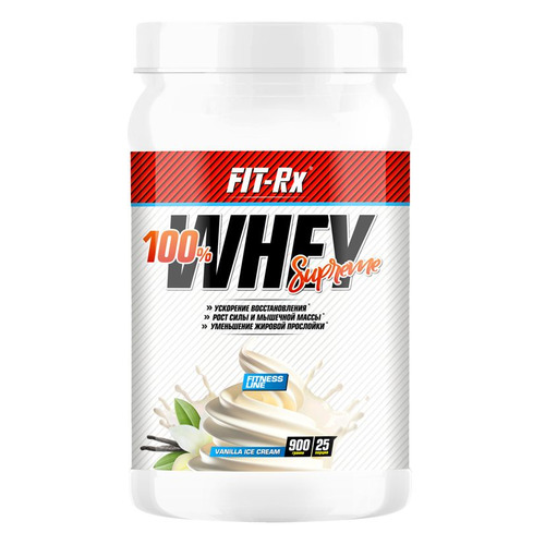 Протеин FIT-RX 100% Whey Supreme, порошок, 900гр, Пломбир [01168]