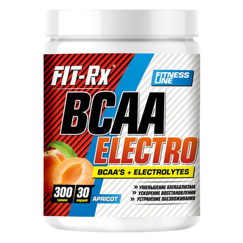 Комплекс BCAA FIT-RX Electro, порошок, 300гр, абрикос [01172]