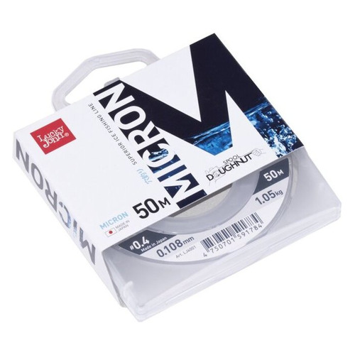 Леска LUCKY JOHN Micron, монофильная, 0.108мм, 50м, 1.05кг, прозрачный [lj4001-010]