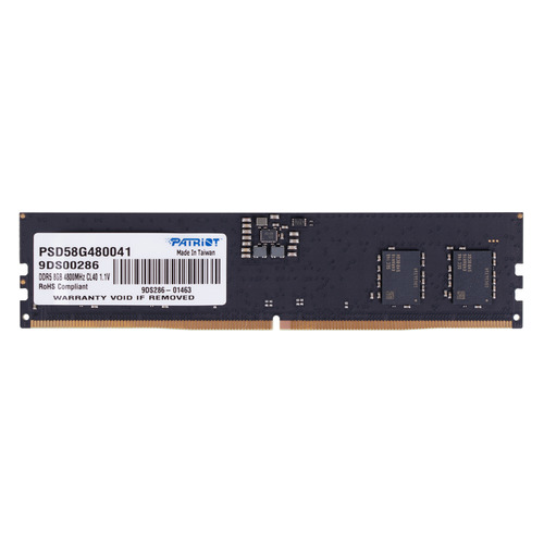 Модуль памяти Patriot Signature PSD58G480041 DDR5 - 8ГБ 4800, DIMM, ECC, Ret