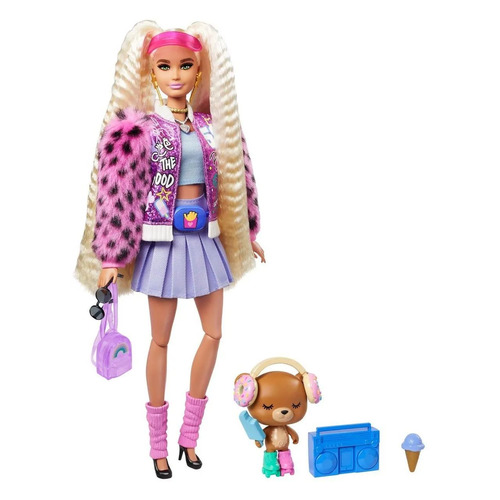 Кукла Barbie Экстра Блондинка с хвостиками, 30см [gyj77]